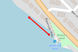 Map showing Boatsands/Harbour Beach