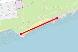 Map showing Lundin Golf Course
