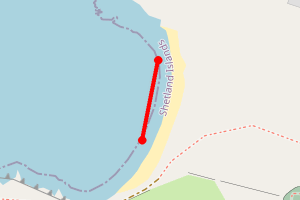 Map showing West Ayre, Hillswick