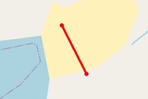 Map showing Uragaig West Bay