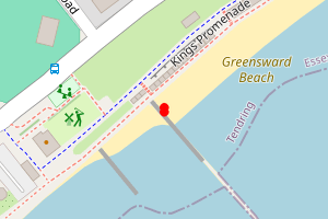 Map showing Clacton on Sea (Martello)