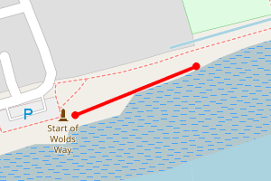 Map showing Hessle Foreshores East Car Park
