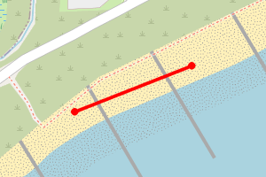 Map showing Clair Cliff