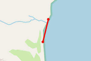 Map showing Ristol beach