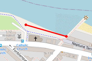 Map showing Sheerness by Neptune Jetty
