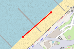 Map showing Rhyl Children's Village Heading West