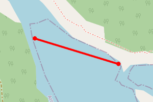 Map showing Barmore Island Causeway
