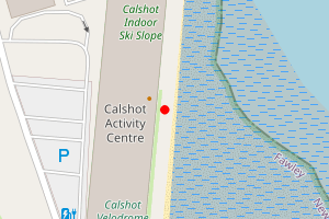 Map showing Calshot Spit