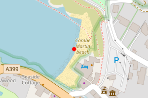 Map showing Combe Martin