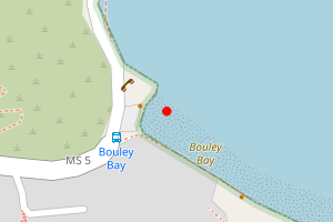 Map showing Bouley Bay