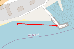 Map showing Fortrose Sailing club