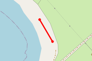 Map showing Westray - Tafts Southend