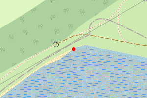 Map showing Cams Bay