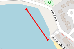 Map showing Fairlie Bay