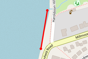 Map showing Broad Haven Beach