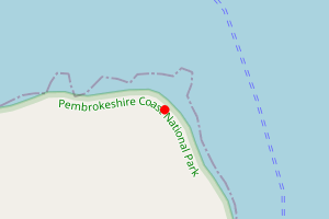 Map showing Martin's Haven