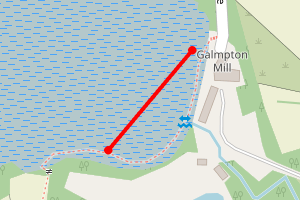 Map showing Galmpton Creek