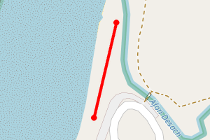 Map showing Aberdesach