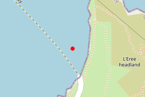 Map showing L'Eree Shingle Bank