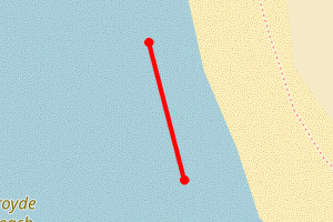 Map showing Croyde Beach