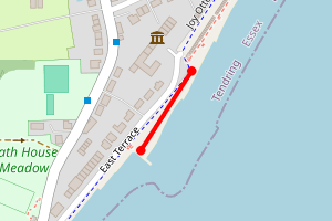 Map showing Walton on the Naze - East Terrace