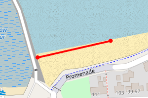 Map showing Fisherrow - East of Harbour Wall