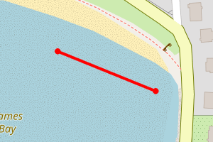 Map showing Kames Bay 2, Isle of Cumbrae