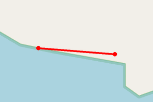 Map showing Head of Loch Fyne (East)