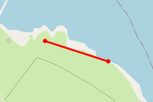 Map showing Flat Holm Island, East