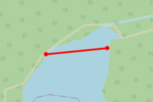 Map showing Dubh Caol Linne, Tarbert Harbour