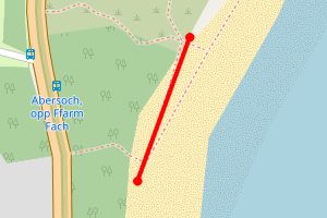 Map showing Tywyn y Fach