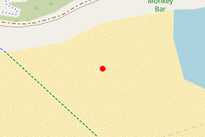 Map showing Loe Bar