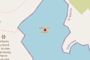 Map showing Moulin Huet