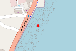 Map showing Belgrave Bay (Hougue a la Perre to Salerie)