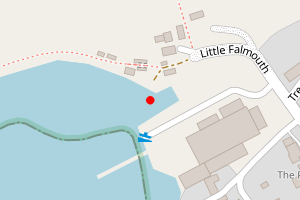 Map showing Little Falmouth