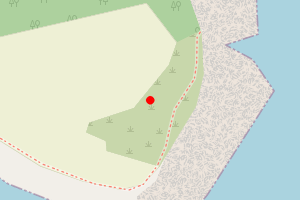 Map showing Coney Island
