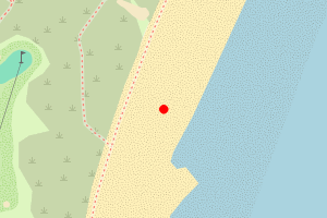 Map showing Tenby South (Penally Beach)