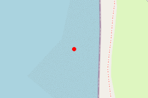 Map showing Ladies Bay