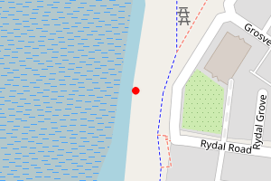 Map showing Sandylands