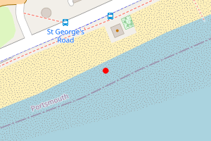 Map showing Southsea