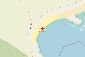 Map showing Horsley Cove