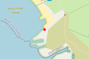 Map showing Abrahams Cove