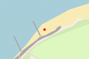 Map showing Aberaeron North