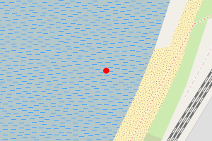 Map showing Hest Bank Foreshore (Morecambe Bay)