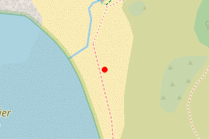 Map showing Manorbier