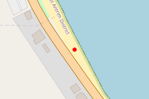 Map showing Drains Bay