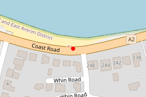 Map showing Ballygalley