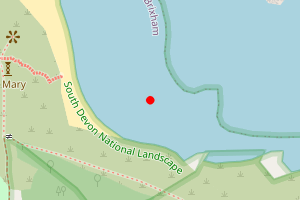 Map showing St Marys Beach