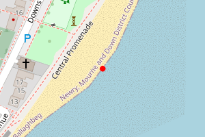Map showing Newcastle