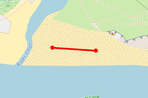Map showing Charmouth